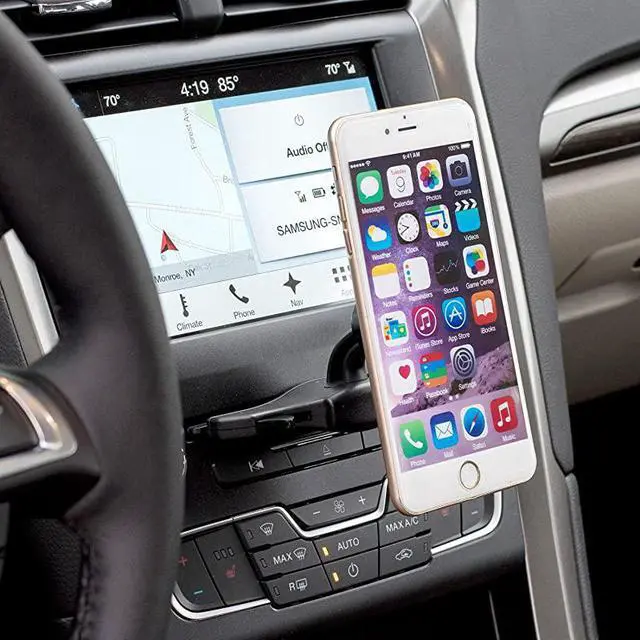 Alt view image 7 of 7 - Cd Mount, CD Slot Magnetic Car Mount Holder, for Cell Phones and Mini Tablets with Fast Swift-Snap Technology, [Fits Most Car Cd Slots]
