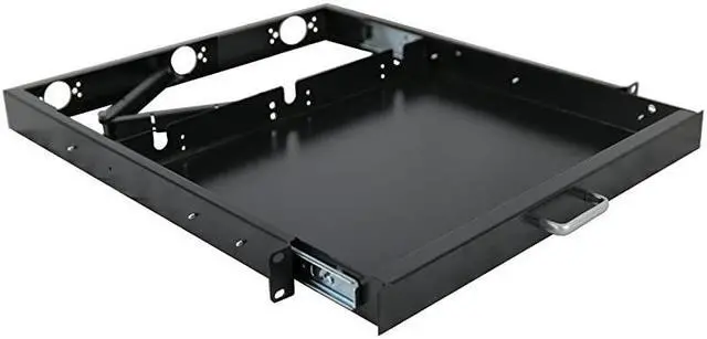 Alt view image 4 of 4 - 1U Rack Mount Sliding Keyboard Tray Cantilever for Server Data Network Rack