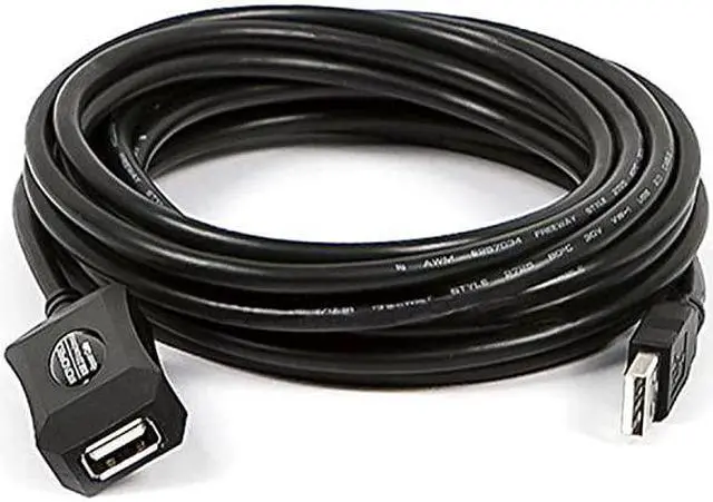 Main image of 16ft 5M USB 20 A Male to A Female Active Extension Repeater Cable use with PlayStation Xbox Kinenct Oculus VR USB Flash Drive Card Reader Hard Drive Keyboard Printer Camera and More