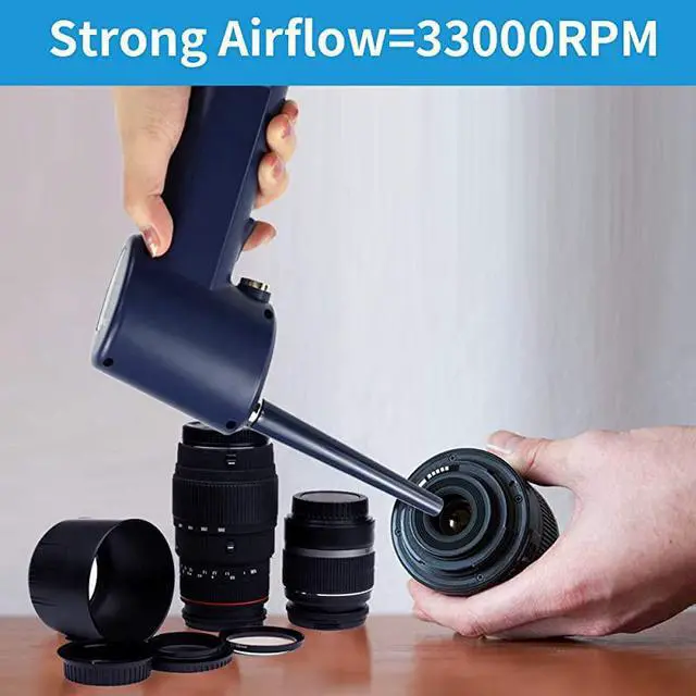 Alt view image 4 of 7 - Air Duster Say Goodbye to Compressed Air Can Cordless Air Duster Electric Air Duster with Battery6000mAh Replacement for Air Canister Compressed Air for s Vacuum