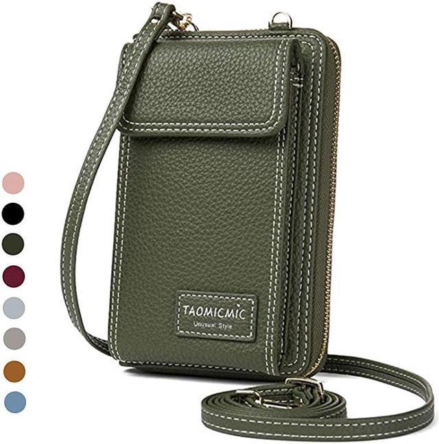 Crossbody Cell Phone Bag Small Shoulder Purse Leather Travel RFID