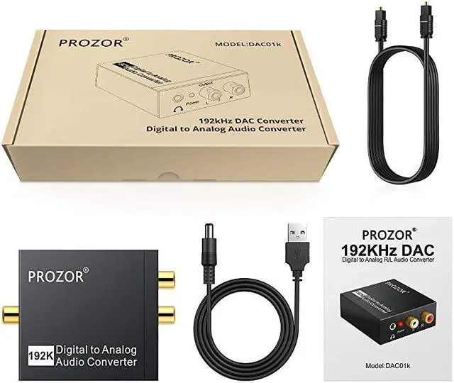 Alt view image 7 of 7 - 192KHz Digital to Analog Audio Converter DAC Digital SPDIF Optical to Analog LR RCA Converter Toslink Optical to 35mm Jack Adapter for PS3 HD DVD PS4 Amp Apple TV Home Cinema