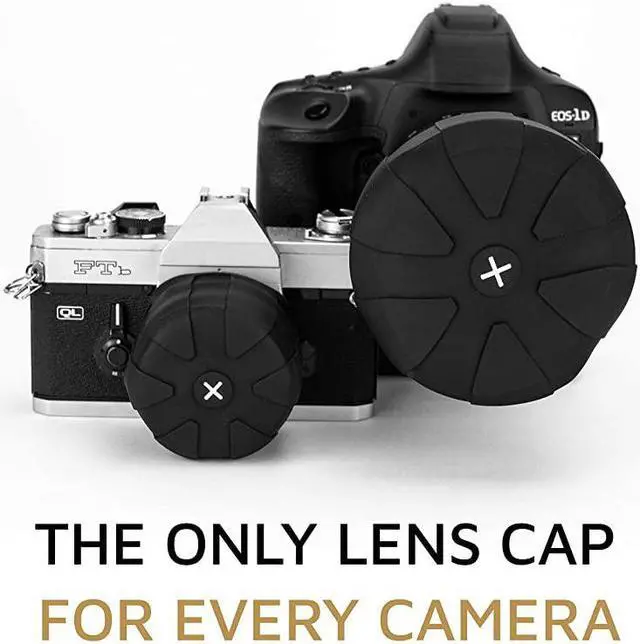 Alt view image 2 of 6 - Universal Lens Cap 20 Fits 99 DSLR Lenses Element Proof Lifetime Coverage Micro 8Pack
