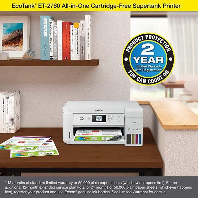 Alt view image 7 of 7 - EcoTank ET-2760 Wireless Color All-in-One Cartridge-Free Supertank Printer with Scanner and Copier