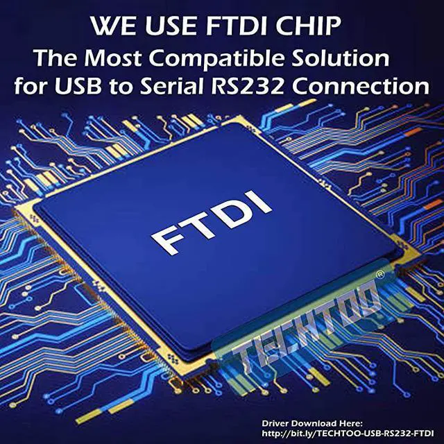 Main image of 4 Port Professional FTDI CHIP USB to RS232 Serial Cable DB9 Serial Adapter Converter 9Pin Male to Male with Hexnuts