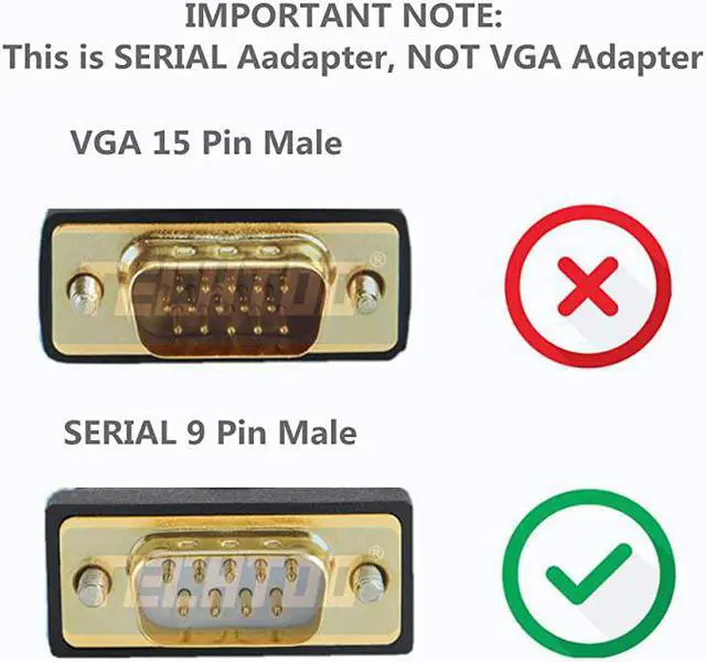 Alt view image 6 of 7 - 4 Port Professional FTDI CHIP USB to RS232 Serial Cable DB9 Serial Adapter Converter 9Pin Male to Male with Hexnuts