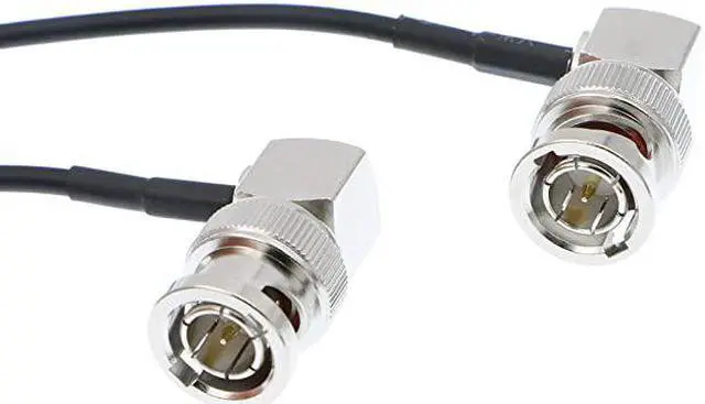 Alt view image 2 of 3 - Blackmagic RG179 Coax Flexible HD SDI Cable for BMCC Video Camera BNC Right Angle Male to Male 24 Inches