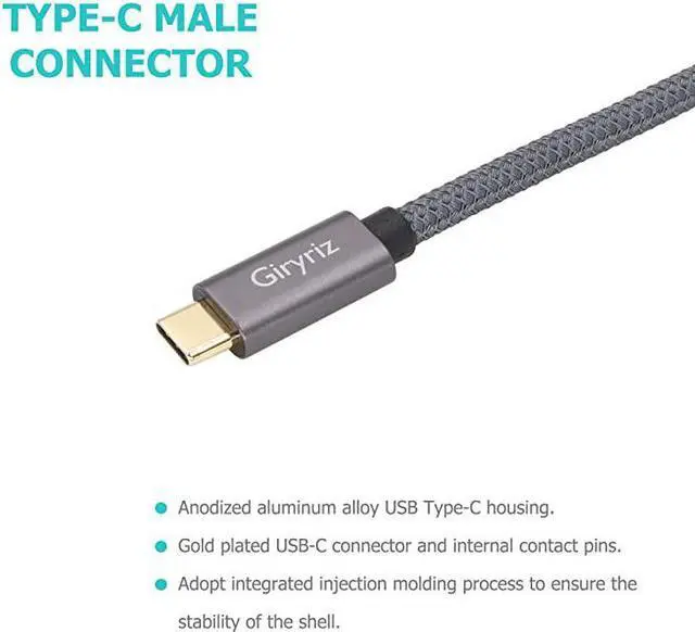 Alt view image 4 of 7 - USBC Male to USB31 Gen2 Female Adapter Cable TypeC OTG Cable Speed Up to 10Gbps Black