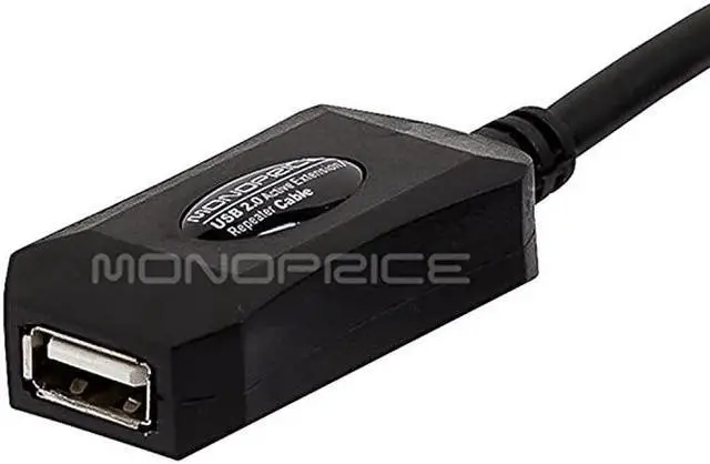Alt view image 2 of 2 - 16ft 5M USB 20 A Male to A Female Active Extension Repeater Cable use with PlayStation Xbox Kinenct Oculus VR USB Flash Drive Card Reader Hard Drive Keyboard Printer Camera and More