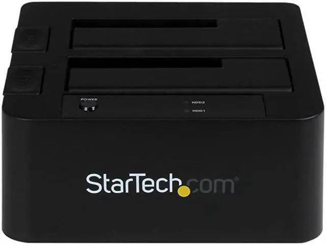 Alt view image 2 of 6 - com USB 3.0 / eSATA Dual Hard Drive Docking Station with UASP for 2.5/3.5in SATA SSD / HDD – SATA 6 Gbps USB 3.0 Dual Drive Dock