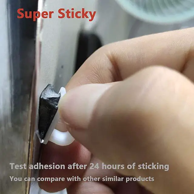 Alt view image 5 of 7 - Upgraded Cable Clips 40pcs with Strong Adhesive TapesWire Holder Organizer Cord Management for Car Office and HomeWhite CC04Upgraded