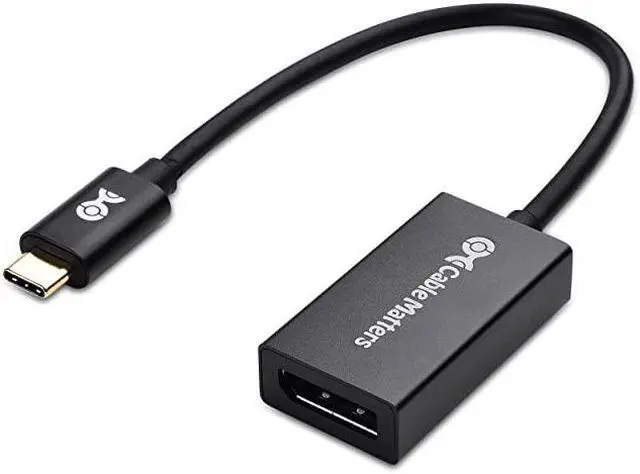 Main image of USB C to DisplayPort Adapter with 8K HDR DisplayPort 1.4 - USB Type C and Thunderbolt 3 Port Compatible with Oculus Rift S, MacBook Pro, Dell XPS, Surface Pro and More