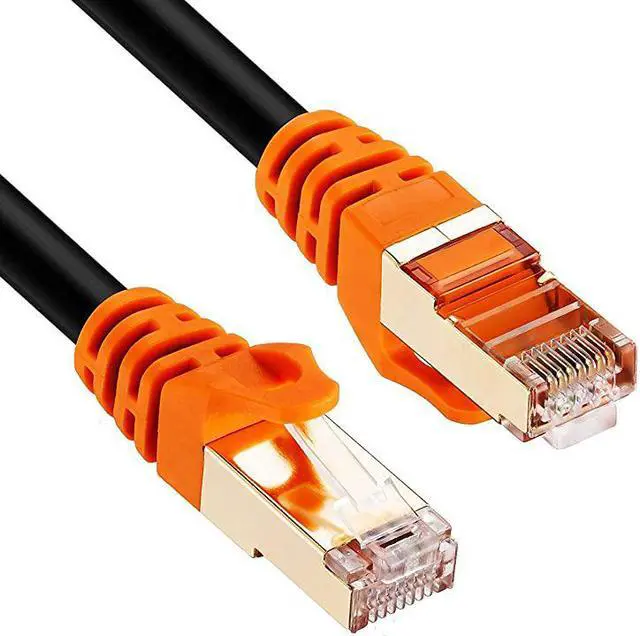 Alt view image 6 of 7 - Cat 7 Outdoor Ethernet Cable 200 ft CAT 7 Heavy Duty Double Shielded Ethernet Patch Cable Waterproof Ethernet Cable for Ethernet Switch IP Camera POE and More Direct Burial Ethernet Cable