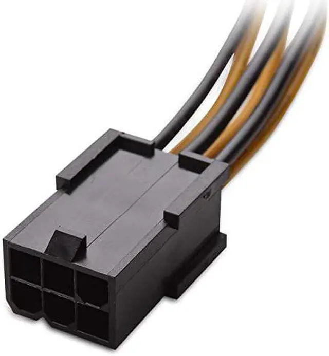 Alt view image 3 of 4 - 2Pack 6 Pin to 8 Pin PCIe Adapter Power 4 Inches