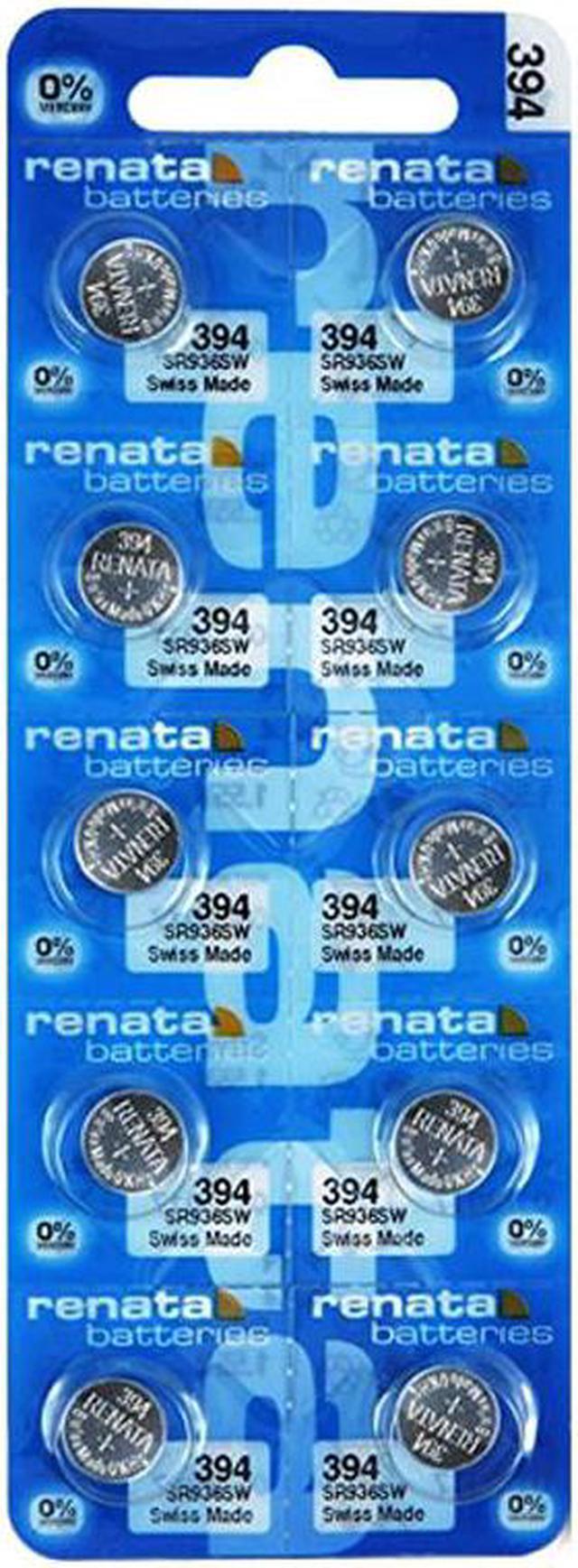 Renata 371 SR920SW AG6 D371 LR921 Silver Oxide Mercury Free Electronic  Batteries x 5
