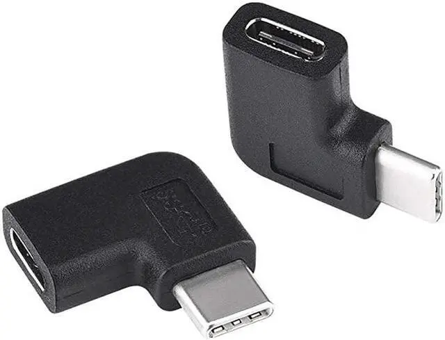 Main image of USB Type C Male to USB C Female Adapter 90 Degree Angled 90 Degree USBC USB 31 TypeC Male to Female Extender Adapter for MacBook AirProSamsung Galaxy S10 S9 Note 9 8 LG G6 G5 and More