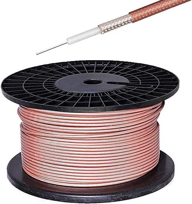 Alt view image 6 of 6 - RG142 M1760 RF Coaxial Cable 50ft SilverPlated Copper Double Shielded Coax