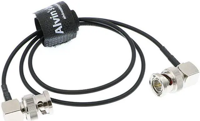 Main image of Blackmagic RG179 Coax Flexible HD SDI Cable for BMCC Video Camera BNC Right Angle Male to Male 24 Inches