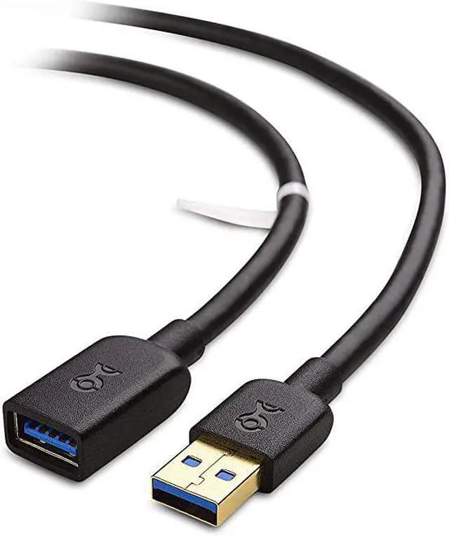Main image of USB to USB Extension USB 30 Extension in Black 6 Feet for Oculus Rift HTC Vive Playstation VR Headset and More