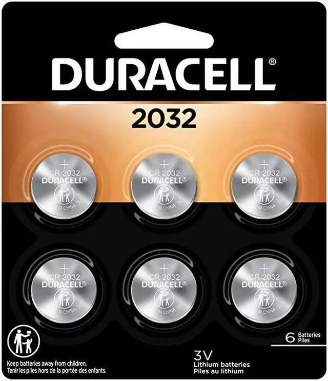 Main image of 2032 Lithium Coin Battery 3V | Bitter Coating Discourages Swallowing | Child-Secure Packaging | Long-Lasting Power | Key Fobs, Remotes & More | 6 Count