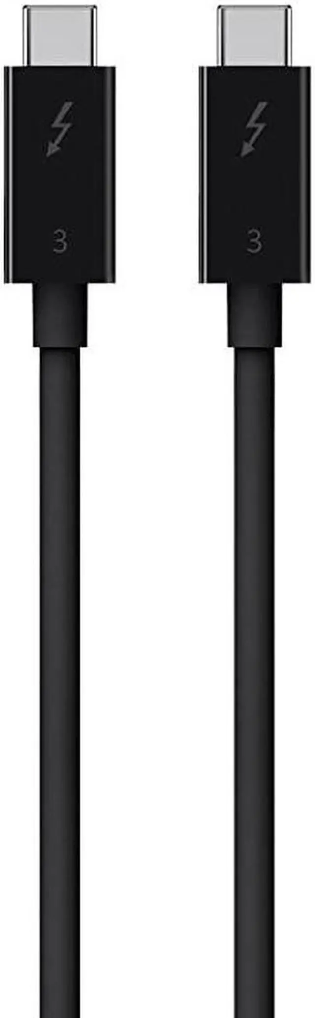 Alt view image 3 of 7 - Thunderbolt 3 Cable USBC to USBC 100 Watts 16 Feet 05 Meters F2CD084bt05MBK Black