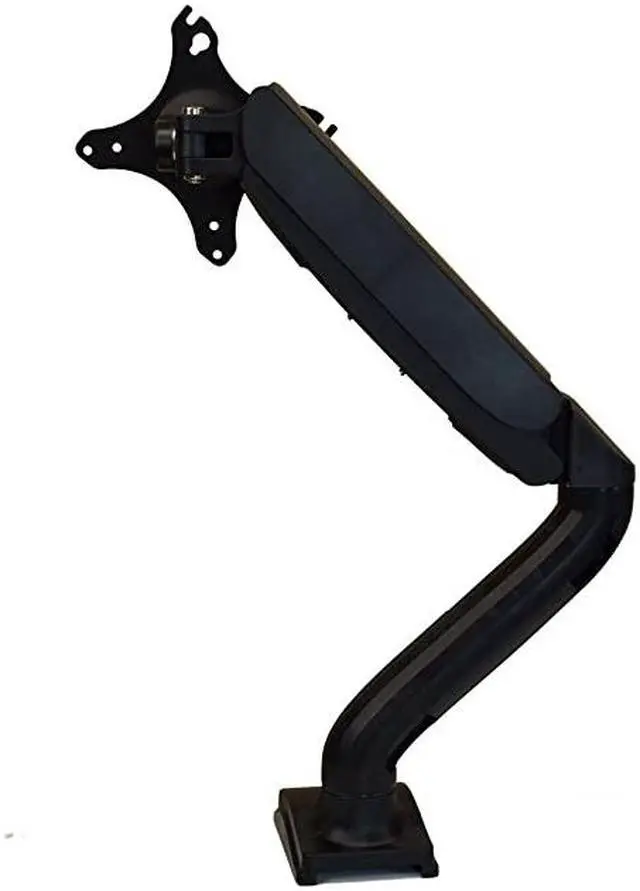 Alt view image 2 of 5 - Computer Monitor Arm Mount with 2 USB Ports Ergonomic Adjustable Height Universal VESA LCD Holder with Gas Spring Office Standing Desk Accessories Organizer CClamp Grommet Connection