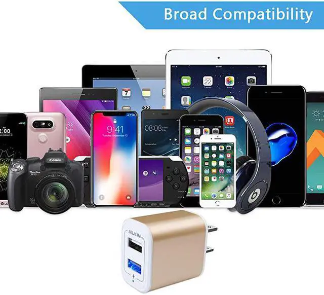Alt view image 6 of 7 - USB Power Adapter Wall Plug  2Pack 5V21A Fast Charging Cell Phone Cube HomeTravel Wall Charger Block Box Brick Base for Phone XSXR1087 Pad Samsung Galaxy LG HTC More USB Plug