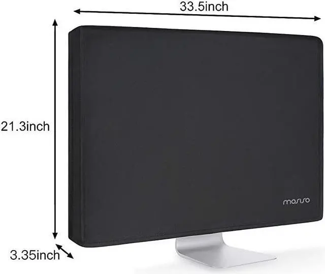 Alt view image 5 of 5 - Monitor Dust Cover 26 27 28 29 inch AntiStatic Polyester LCDLEDHD Panel Case Screen Display Protective Sleeve Compatible with 2629 inch iMac PC Desktop Computer and TV Black