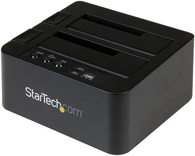 Main image of com USB 31 10Gbps Hard Drive Duplicator Dock for 25quot amp 35quot SATA SSD HDD + 4Kn USB USBC Thunderbolt 3 Compatible Cloner SDOCK2U313RBlack