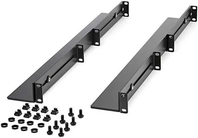 Alt view image 2 of 4 - com 1U 19 inch Server Rack Rails 2436 inch Adjustable Depth Universal 4 Post Rack Mount Rails Network EquipmentServerUPS Mounting Rail Kit HPE ProLiant Dell PowerEdge UNIRAILS1UB