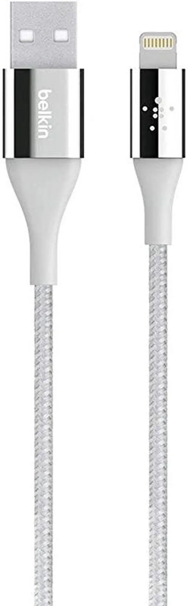 Main image of MIXIT DuraTek Lightning to USB Cable MFiCertified iPhone Charging Cable for iPhone 11 11 Pro 11 Pro Max XS XS Max XR X 88 Plus and more 4ft12m Silver F8J207bt04SLV