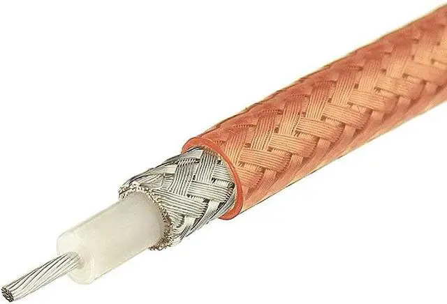 Alt view image 2 of 4 - RG400 M17128 RF Coaxial Cable Double Copper Braid Shielded Coax 20 feet