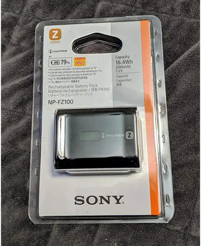 Alt view image 3 of 3 - NPFZ100 Zseries Rechargeable Battery Pack for Alpha A7 III A7R III A9 Digital Cameras