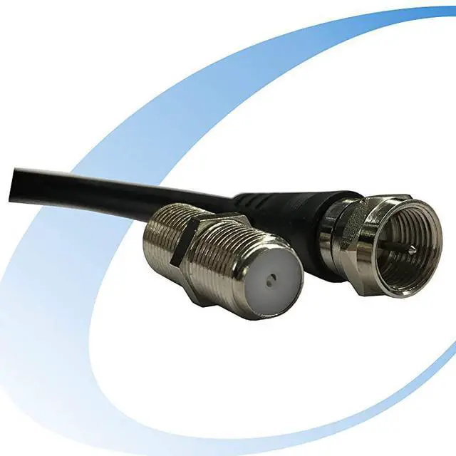 Alt view image 3 of 6 - Coaxial TV Antenna Extension Cable with Coaxial Coupler to Extend Your Indoor Antenna15 feet