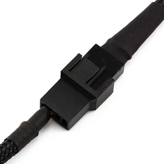 Alt view image 6 of 6 - SATA to 3 x 4Pin PWM Sleeved Fan Power Adapter Cable