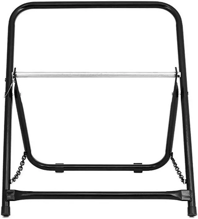 Alt view image 5 of 7 - Durable Single Axle Cable Caddy Commercial Industrial Grade Steel Wire Dispenser Compact Design Holds Cable Reels Up to 20quot Diameter and 100 lb Capacity Black