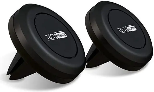 Main image of Magnetic Car Phone Mount (2-Pack) - Universal Air Vent Magnetic Phone Mount Holder (2-Pack, Black)