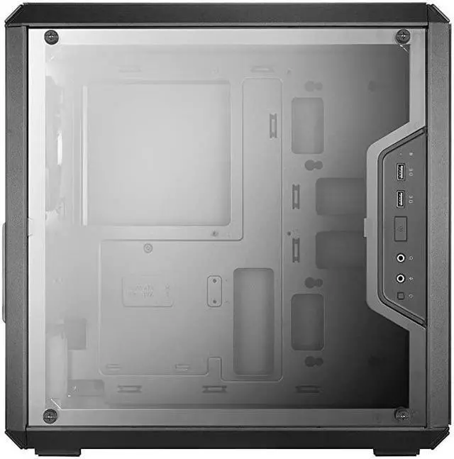 Alt view image 4 of 7 - MasterBox Q300L MicroATX Tower with Magnetic Design Dust Filter Transparent Acrylic Side Panel Adjustable IO amp Fully Ventilated Airflow