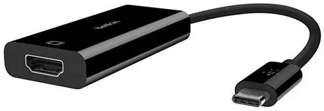 Alt view image 6 of 7 - USBC to HDMI Adapter Supports 4K 60Hz HDMI to USBC Adapter USB TypeC to HDMI Adapter Black F2CU038btBLK