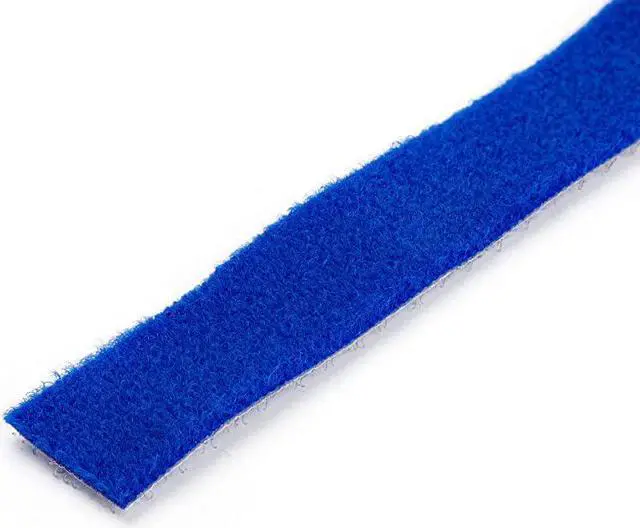 Alt view image 2 of 4 - com 100ft Hook and Loop Roll CuttoSize Reusable Cable Ties Bulk Industrial Wire Fastener TapeAdjustable Fabric Wraps BlueResuable Self Gripping Cable Management Straps HKLP100BL