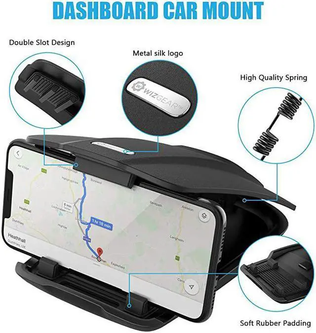Alt view image 7 of 7 - Car Phone Mount  Dashboard Cell Phone Holder Dash Mount Cell Phone Holder for Smartphone Mobile Phone Car Mat Pad for Samsung Galaxy Nokia Smartphone Google and Note