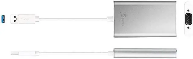 Alt view image 2 of 3 - USB to VGA Display Adapter 1080p HD Resolution Up to 2048 x 1152| USB 3.1/3.0/2.0 Port | Compatible with Windows 10, 8.1, 8,7 and Mac 10.8 to 10.13.3