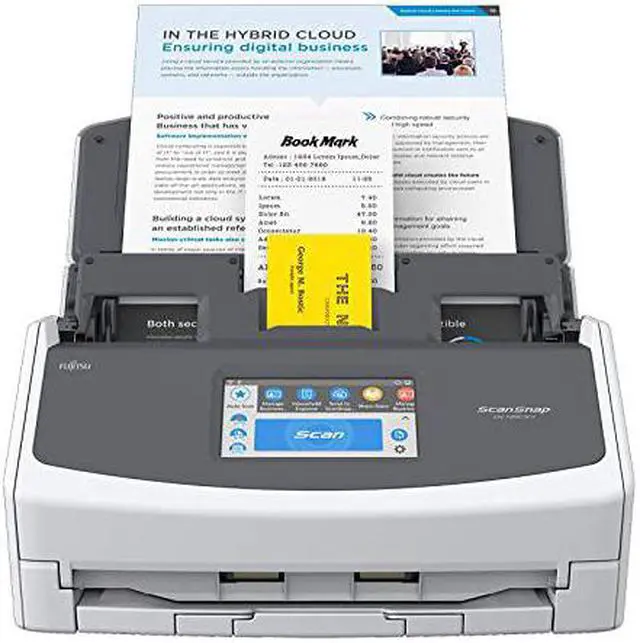 Alt view image 2 of 7 - ScanSnap iX1500 Color Duplex Document Scanner with Touch Screen for Mac and PC Current Model 2018 Release