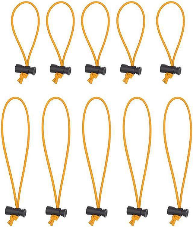 Multipurpose Extra Thick Elastic Cable Tie and Organizer, Adjustable Cable  Strap Toggle Tie, Reusable Tangle Tamer, Cable Management for Cord and  Cable (5X 16CM+5X 25CM, Orange) 