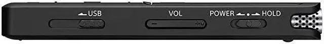 Alt view image 5 of 5 - ICD-UX570 Digital Voice Recorder, ICDUX570BLK