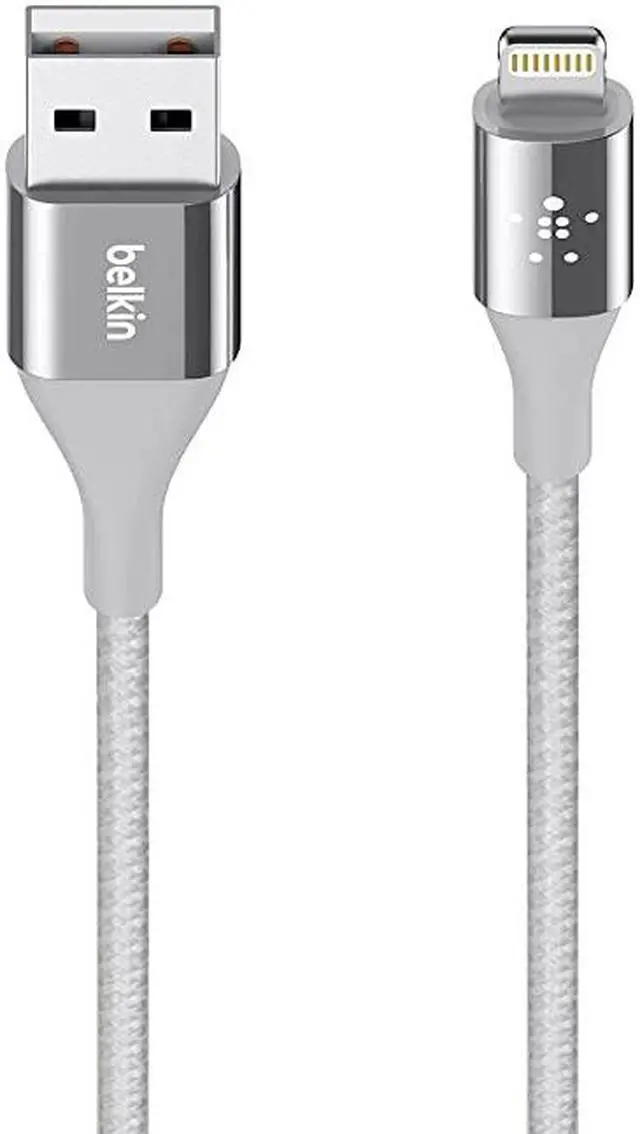 Alt view image 3 of 7 - MIXIT DuraTek Lightning to USB Cable MFiCertified iPhone Charging Cable for iPhone 11 11 Pro 11 Pro Max XS XS Max XR X 88 Plus and more 4ft12m Silver F8J207bt04SLV