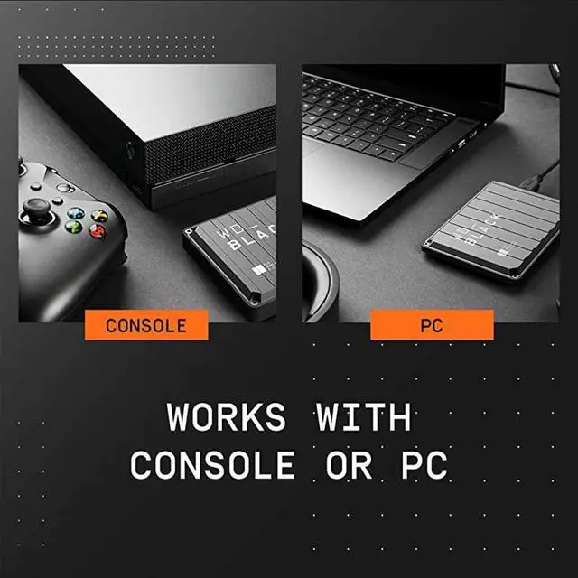 Alt view image 5 of 6 - 5TB P10 Game Drive, Portable External Hard Drive HDD, Compatible with Playstation, Xbox, PC, & Mac - WDBA3A0050BBK-WESN