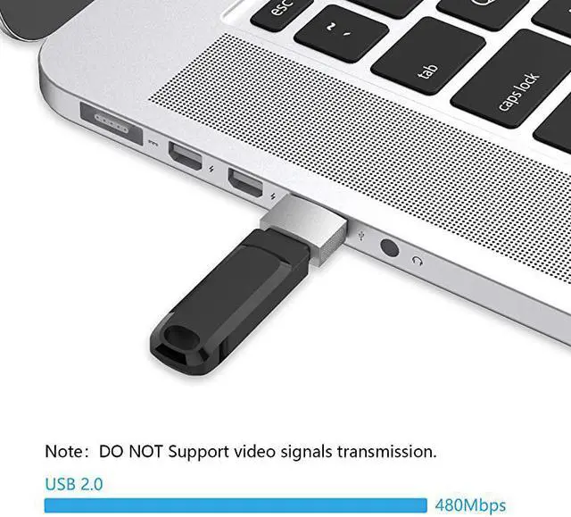 Alt view image 4 of 7 - USB C to USB Adapter 2 Pack USBC Female to USB Male USB Type C Female to USB OTG Adapter for MacBook Pro 20152013 MacBook Air 20172015 Laptops Wall Chargers Power Banks