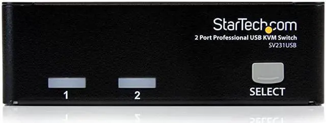 Alt view image 2 of 4 - com 2 Port VGA USB KVM Switch VGA KVM Switch 1920x1440 USB 20 KVM Video Switch SV231USBBlack