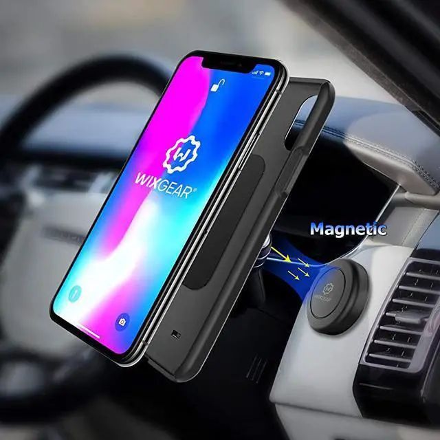 Alt view image 2 of 7 - Universal Flat Stick On 2 Pack Dashboard Magnetic Car Mount Holder for Cell Phones and Mini Tablets with Fast SwiftSnap Technology Extra Slim